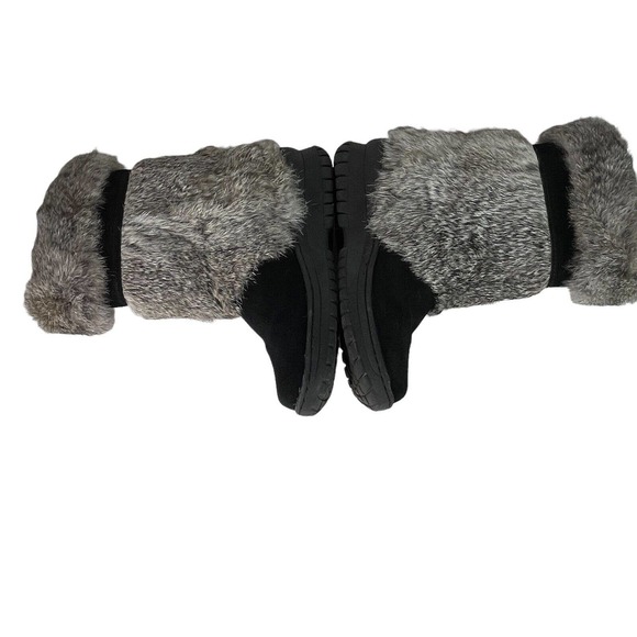 Bearpaw Tama Womens Suede and Fur Water Shedding Mid-Calf Winter Boot - Picture 8 of 12